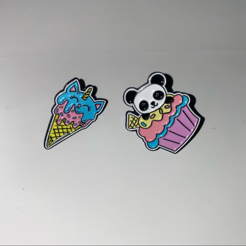 3 for $16 | Ice cream Panda Enamel Pin Set